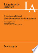 Sprachwandel und (Dis-)Kontinuität in der Romania /