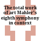 The total work of art : Mahler's eighth symphony in context