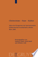 Christentum – Staat – Kultur : : Akten des Kongresses der Internationalen Schleiermacher-Gesellschaft in Berlin, März 2006 /