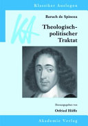 Baruch de Spinoza : : theologischpolitischer Traktat /