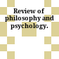 Review of philosophy and psychology.