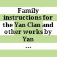 Family instructions for the Yan Clan and other works by Yan Zhitui (531-590s) /