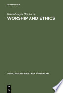 Worship and Ethics : : Lutherans and Anglicans in Dialogue /