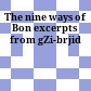 The nine ways of Bon : excerpts from gZi-brjid