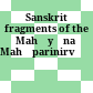 Sanskrit fragments of the Mahāyāna Mahāparinirvāṇasūtra
