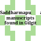 Saddharmapuṇḍarīka manuscripts found in Gilgit