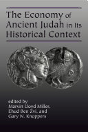 The Economy of Ancient Judah in Its Historical Context /