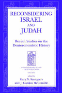 Reconsidering Israel and Judah : : Recent Studies on the Deuteronomistic History /