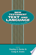 New Testament text and language : : a Sheffield reader /