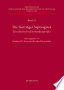Die Göttinger Septuaginta : : Ein editorisches Jahrhundertprojekt /