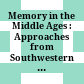 Memory in the Middle Ages : : Approaches from Southwestern Europe /