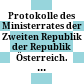 Protokolle des Ministerrates der Zweiten Republik der Republik Österreich. : Kabinett Leopold Figl I /
