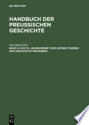 Handbuch der Preußischen Geschichte.