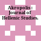 Akropolis : : Journal of Hellenic Studies.