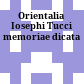 Orientalia Iosephi Tucci memoriae dicata
