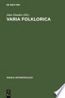 Varia Folklorica /