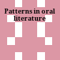 Patterns in oral literature