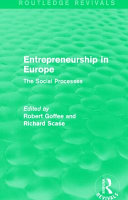 Entrepreneurship in Europe : : the social processes /