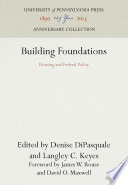 Building Foundations : : Housing and Federal Policy /