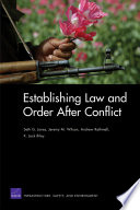 Establishing law and order after conflict