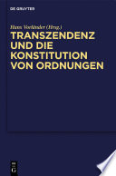 Transzendenz und die Konstitution von Ordnungen /