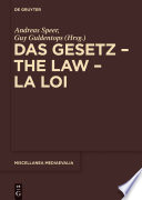 Das Gesetz – The Law – La Loi /