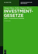 Investmentgesetze : : Grosskommentar /
