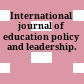 International journal of education policy and leadership.