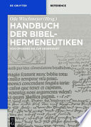 Handbuch der Bibelhermeneutiken : : Von Origenes bis zur Gegenwart /