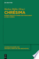 Chrésima : : Exemplarische Studien zur frühchristlichen Chrêsis /