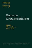 Essays on linguistic realism /