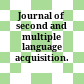 Journal of second and multiple language acquisition.