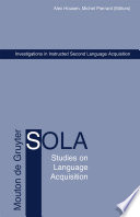 Investigations in Instructed Second Language Acquisition /