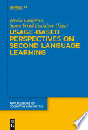 Usage-Based Perspectives on Second Language Learning /