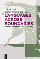 Languages across boundaries : : studies in memory of Anna Siewierska /