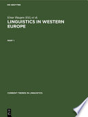 Linguistics in Western Europe.