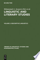 Linguistic and Literary Studies : : In Honor of Archibald A. Hill.