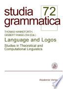 Language and Logos : : Studies in theoretical and computational linguistics /