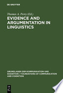Evidence and Argumentation in Linguistics /