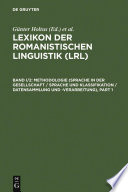 Lexikon der Romanistischen Linguistik (LRL).