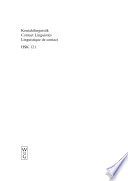 Kontaktlinguistik : ein internationales Handbuch zeitgenossischer Forschung /