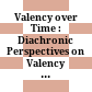 Valency over Time : : Diachronic Perspectives on Valency Patterns and Valency Orientation /