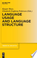 Language Usage and Language Structure /
