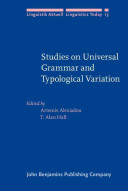 Studies on universal grammar and typological variation