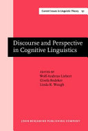 Discourse and perspective in cognitive linguistics