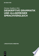 Deskriptive Grammatik und allgemeiner Sprachvergleich /