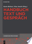 Handbuch Text und Gespräch /