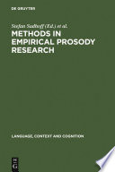 Methods in Empirical Prosody Research /