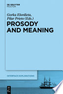 Prosody and Meaning /