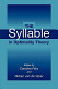 The syllable in optimality theory